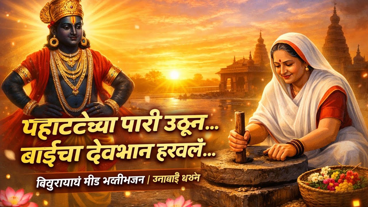 🌄पहाटेच्या पारी उठून | विठ्ठल-जनाबाई गोड भक्तीभजन | Vitthal Janabai Abhang 