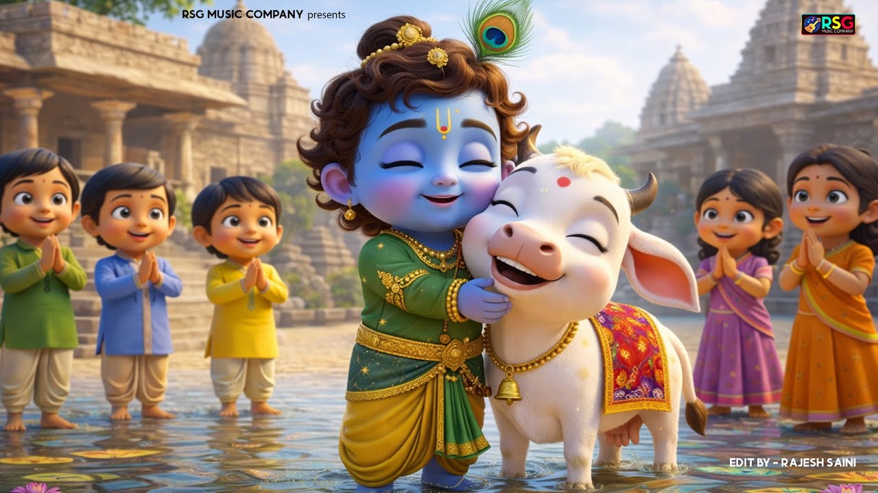 Little Krishna Song छोटी छोटी गैया - Choti Choti Gaiya Chote Chote Gwal | Krishna Song