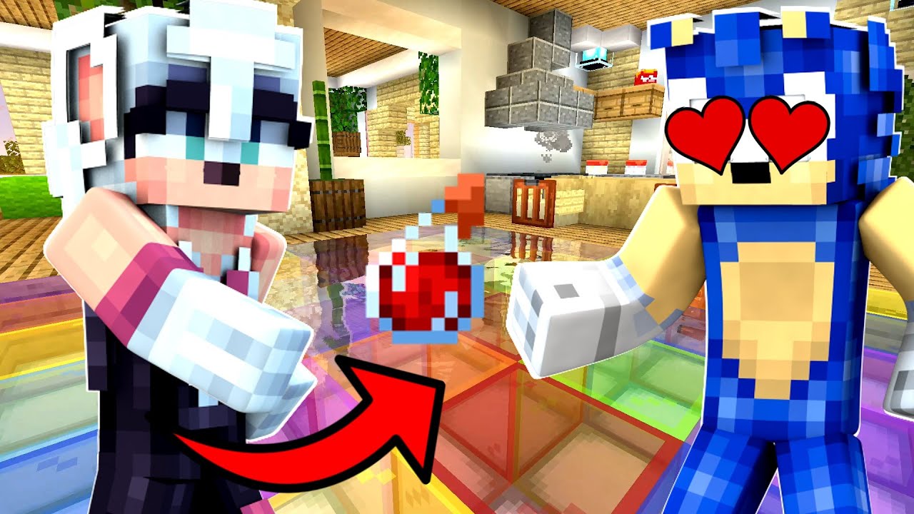 Minecraft Fun House - Rouge Used A Love Potion On Sonic?! [17]