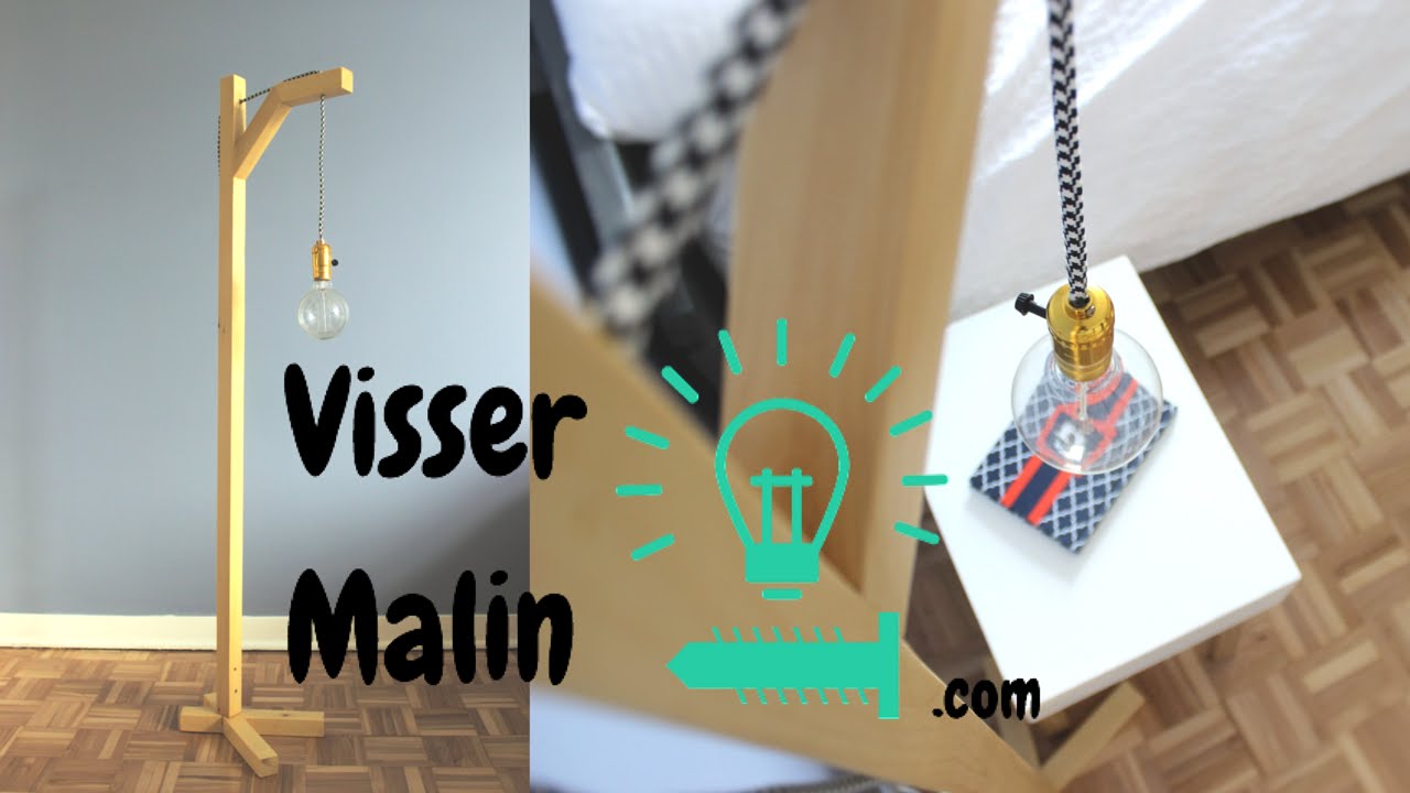 Comment fabriquer une LAMPE sur pied avec UN liteau - EP21