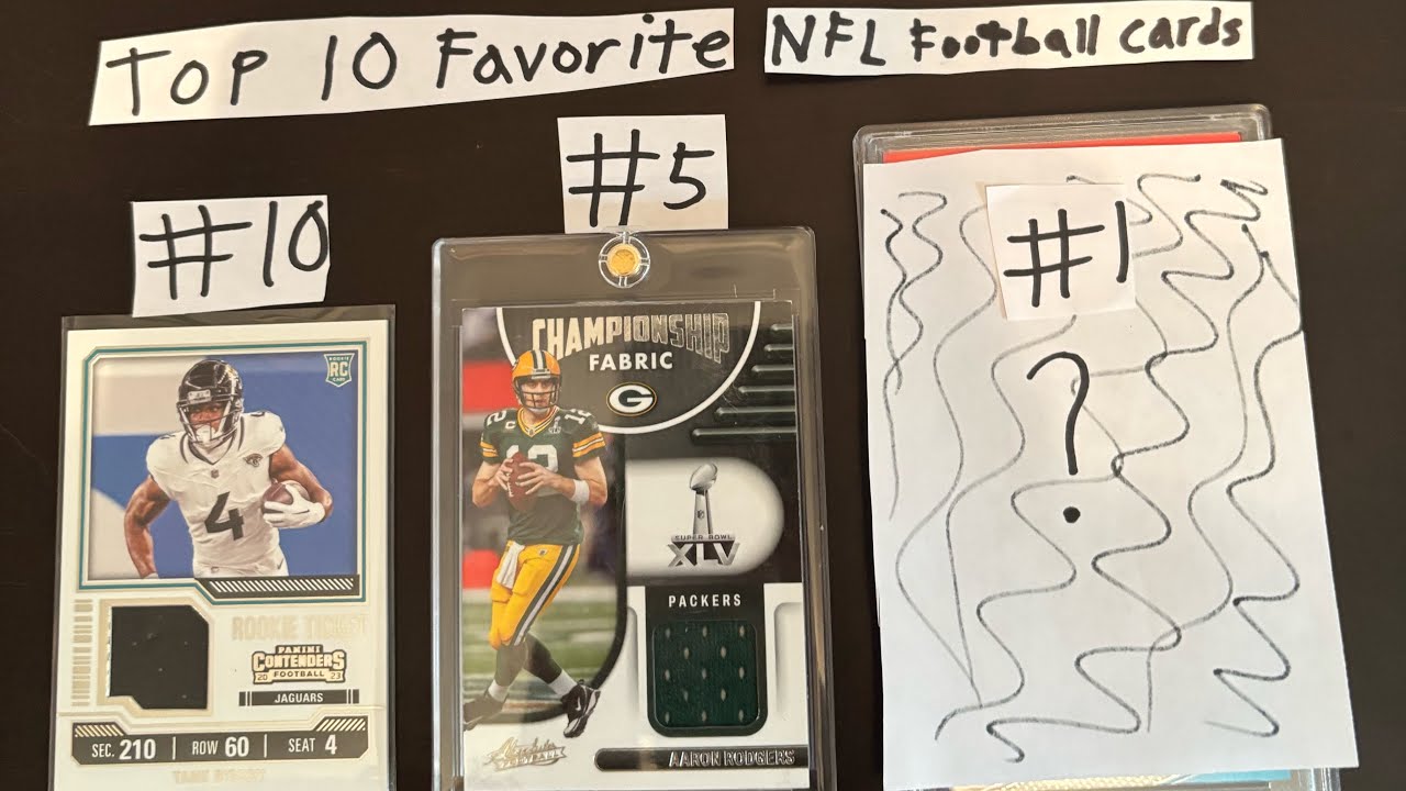 Top 10 Favorite NFL Football cards in my collection