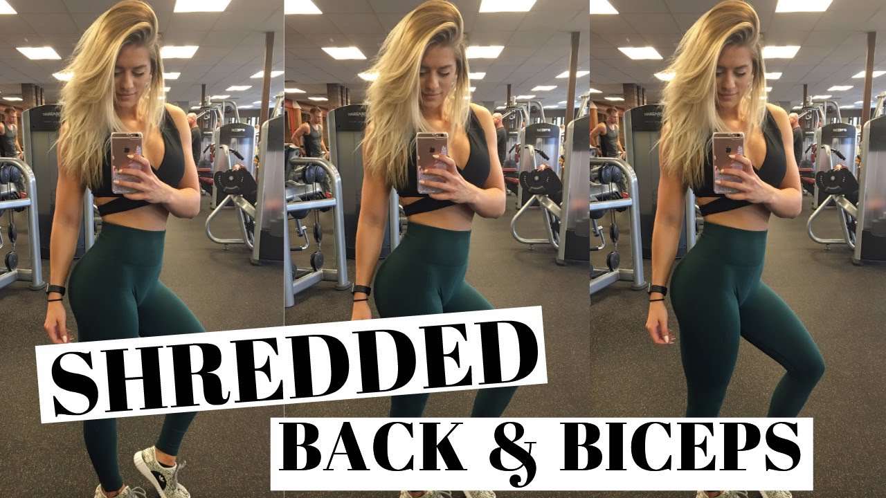 Тренировка спины и бицепса SHREDDED | Для женщин