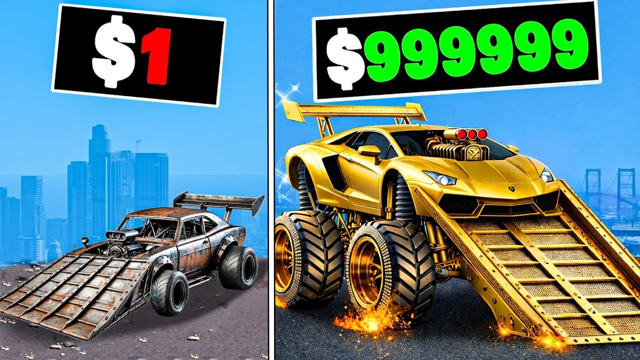 $1 to $1,000,000 RAMP Car in GTA 5!