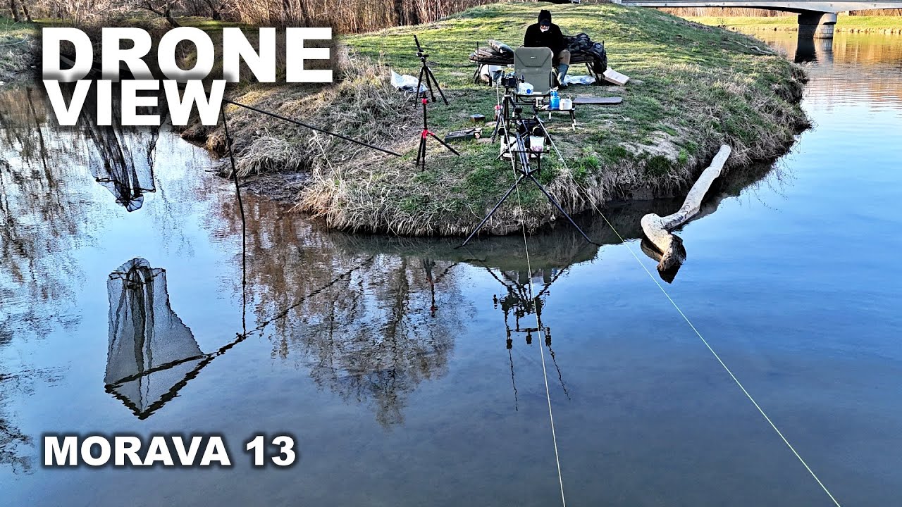 MORAVA 13 KVASICE Drone view Last carp fishing video 