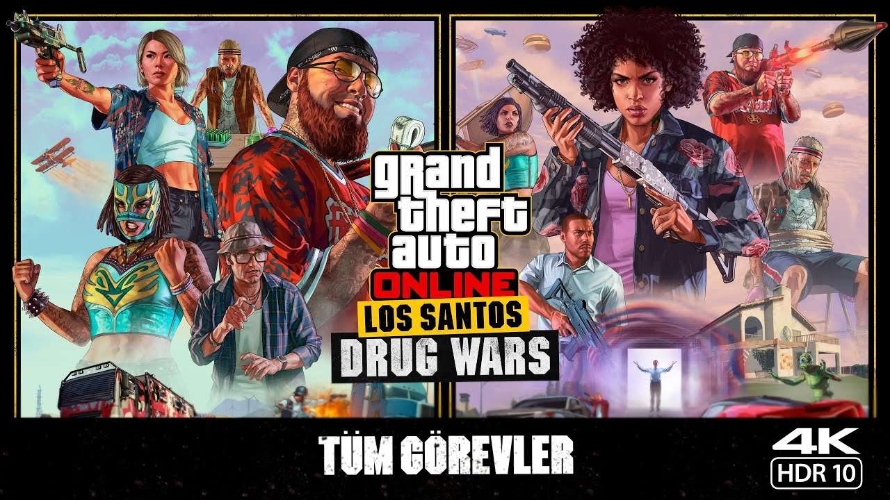 GTA Online: Los Santos Drug Wars -  T&uuml;m First & Last Dose G&ouml;revleri (T&uuml;rk&ccedil;e Altyazı, 4K HDR10+)