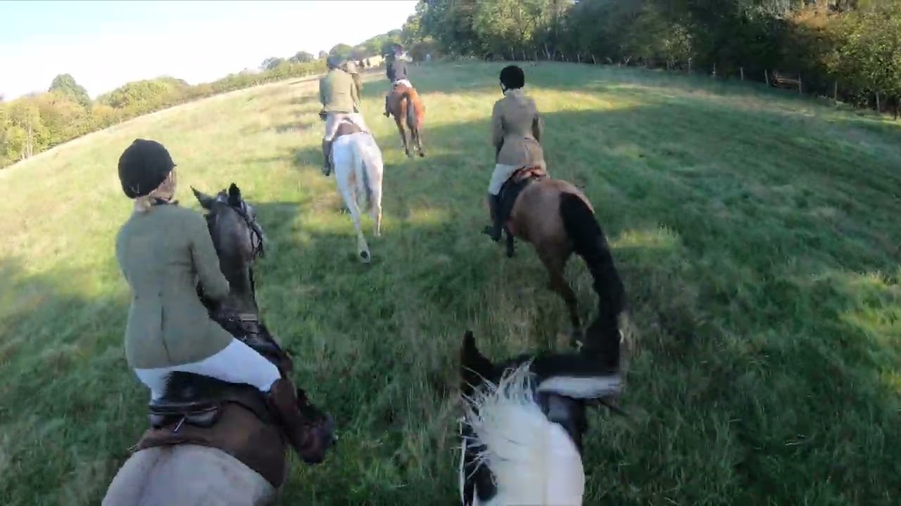 Hunting Humans on Horses ~ The Coakham Bloodhounds at Hole Park | GoPro |