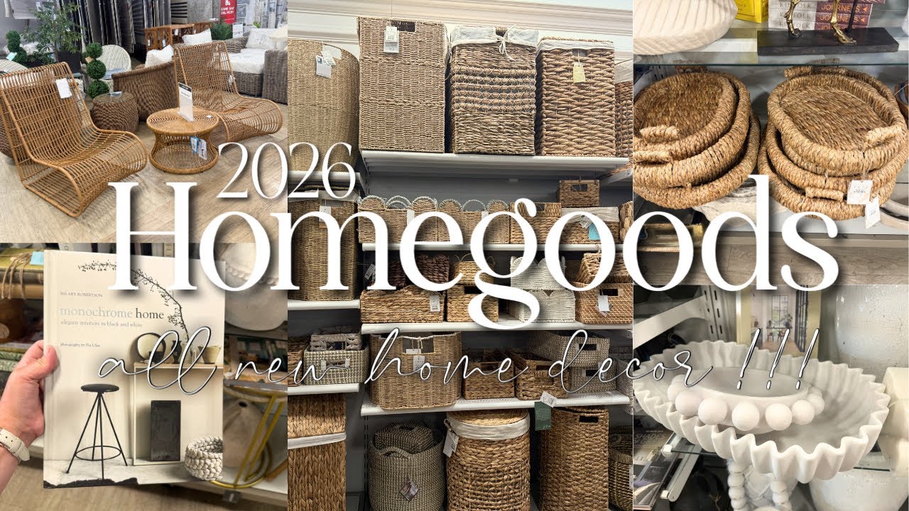 НОВИНКИ ДЕКОРА ДЛЯ ДОМА HOMEGOODS 2026 \\ НОВАЯ УЛИЧНАЯ МЕБЕЛЬ, КОВРЫ И ВАЗЫ!
