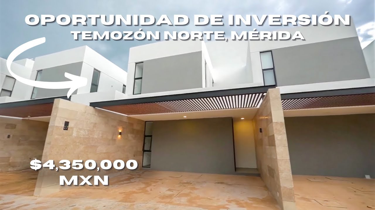 EN VENTA MÉRIDA, YUCATÁN: Increíble TOWNHOUSE ubicado a 500 metros del periférico, Temozón Norte