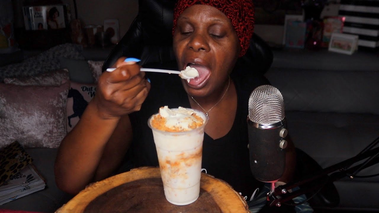 Butter Finger Caramel Twirl asmr eating sounds