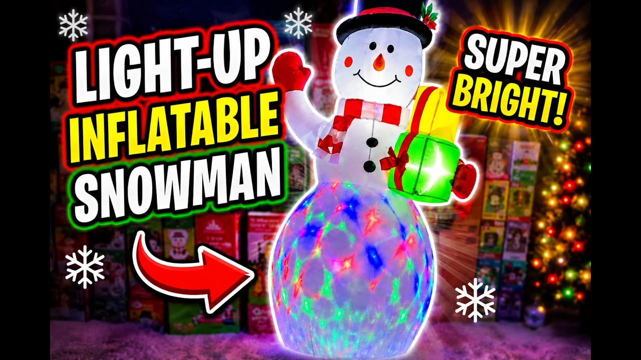 Review: Colorful Snowman Christmas inflatable