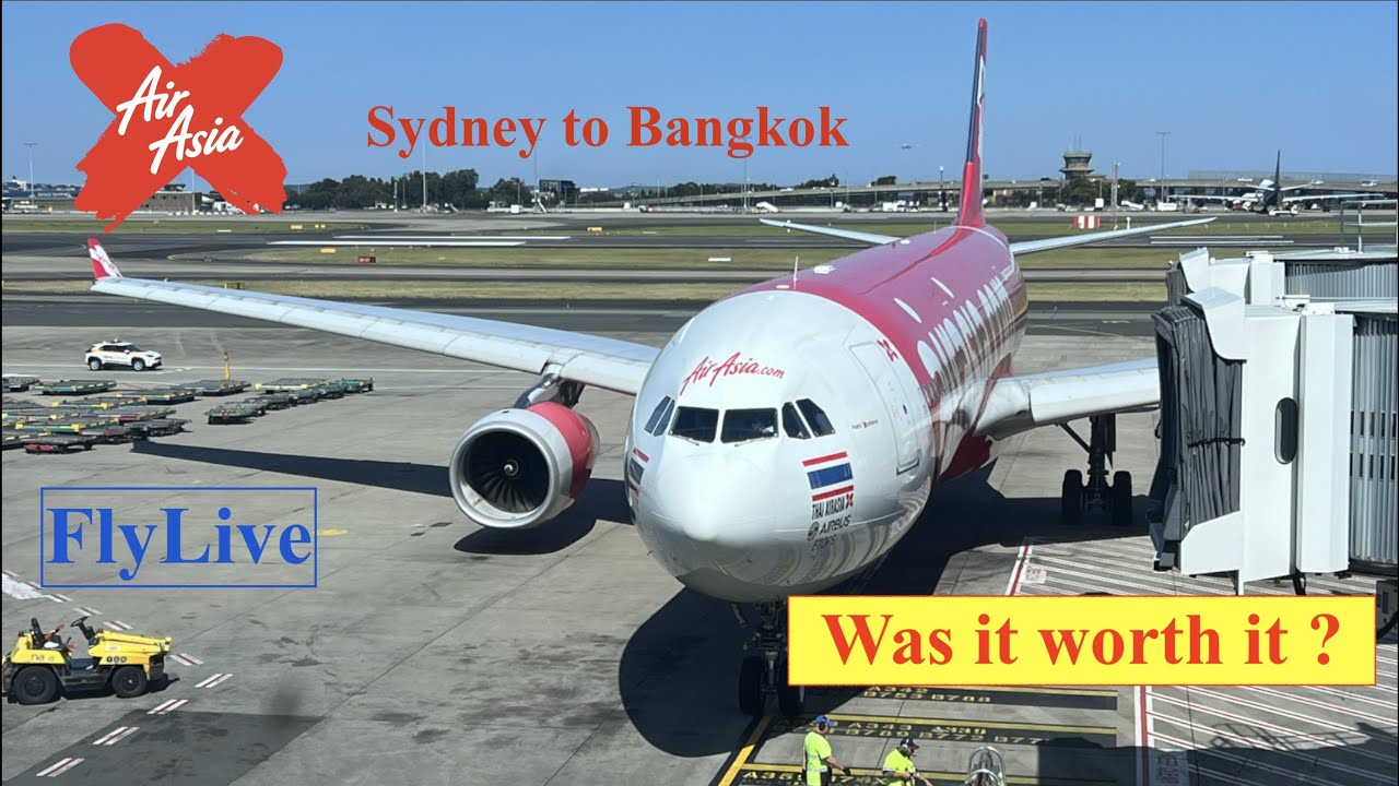AirAsia XJ-383 On board upgrade to Business class Sydney to Bangkok Flight Report (Airbus A330-300)