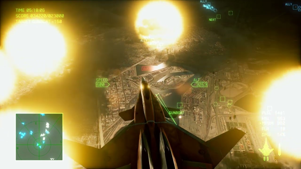 Ace Combat 7: Judgement Night! (X-02R w/ Burst Airstrike Mod)