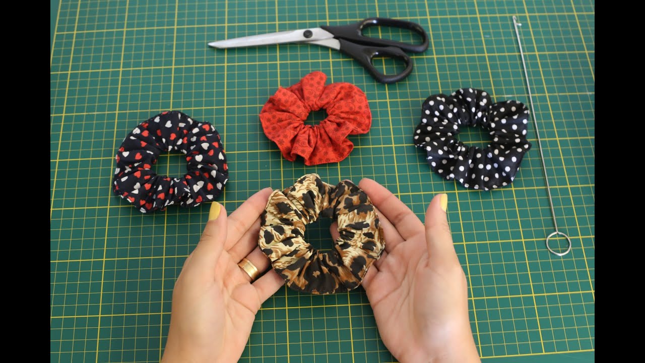 Como fazer uma Xuxinha - Prendedor de Cabelo - Scrunchie Tutorial