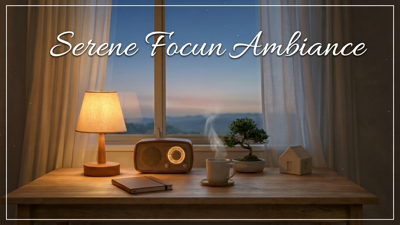 Serene Study Ambience | Acoustic Deep Work Music for Focus & Relaxation