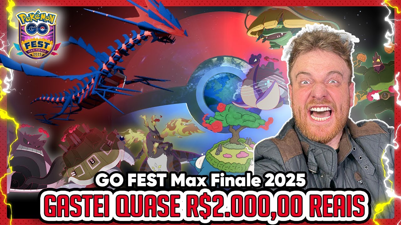 GASTEI QUASE R$2.000,00 REAIS NA GO FEST FINAL | ETERNATUS LVL 50 | CHUVA GIGAMAX SHINY - Pokémon GO