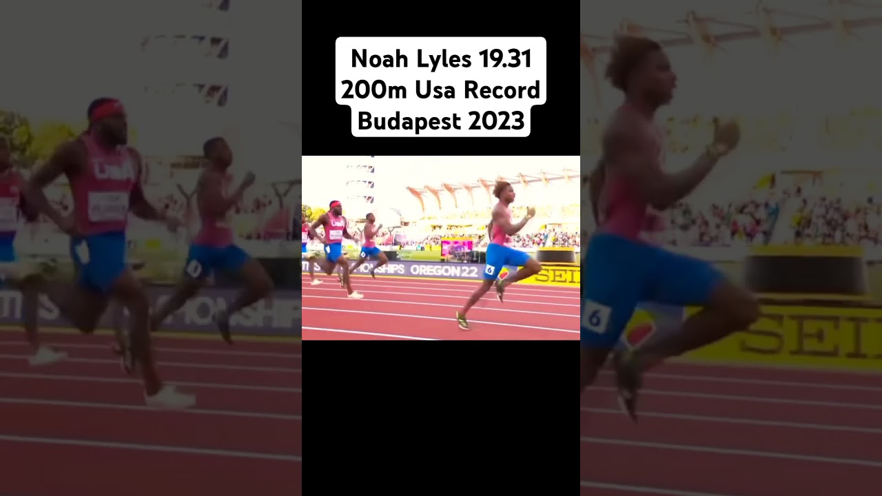 Noah Lyles 19.31 200m Usa Record #sprint #trackandfield #200m #shorts