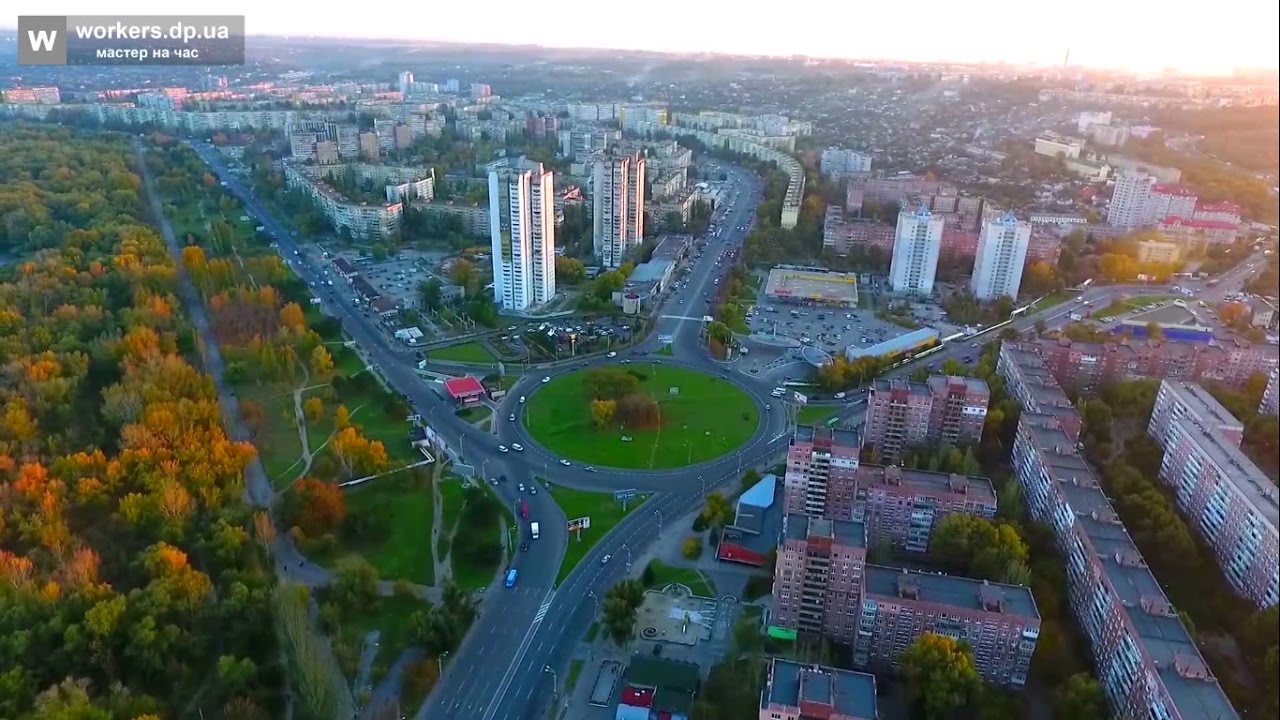 Днепр с высоты птичьего полета