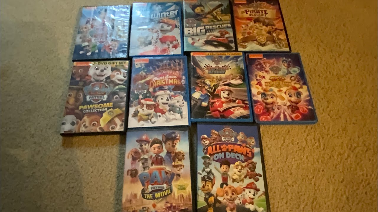 Paw patrol 10 dvd collection￼ (2013) to (2023) 