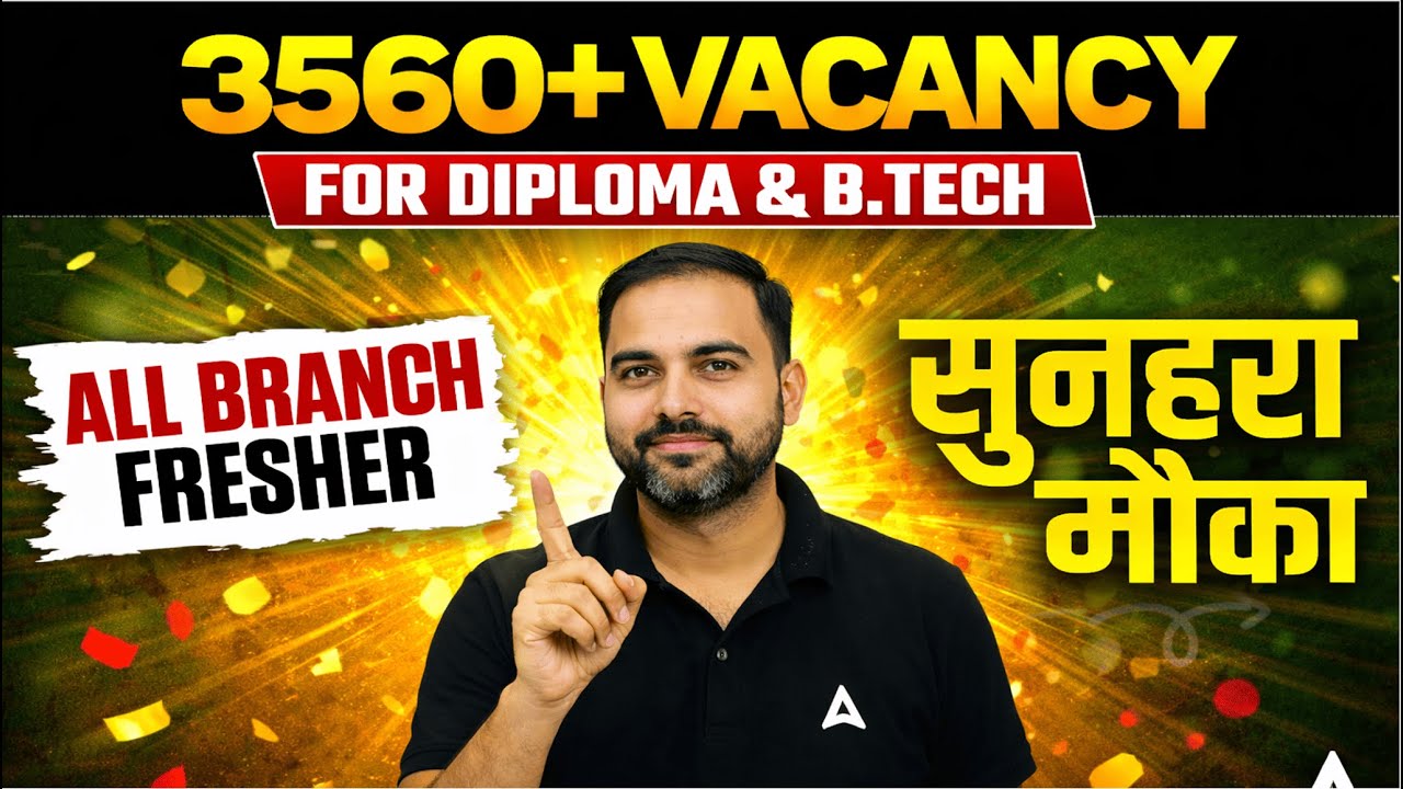Latest Govt Engineering Jobs 2026 | 3560 Vacancies | Freshers | Pan India | Weekly Update