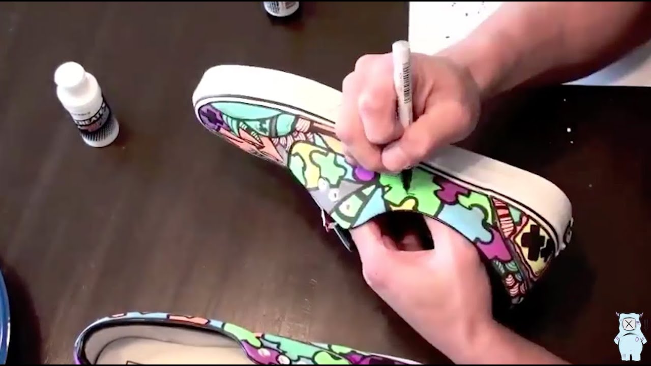 Throwback Custom Painted Vans