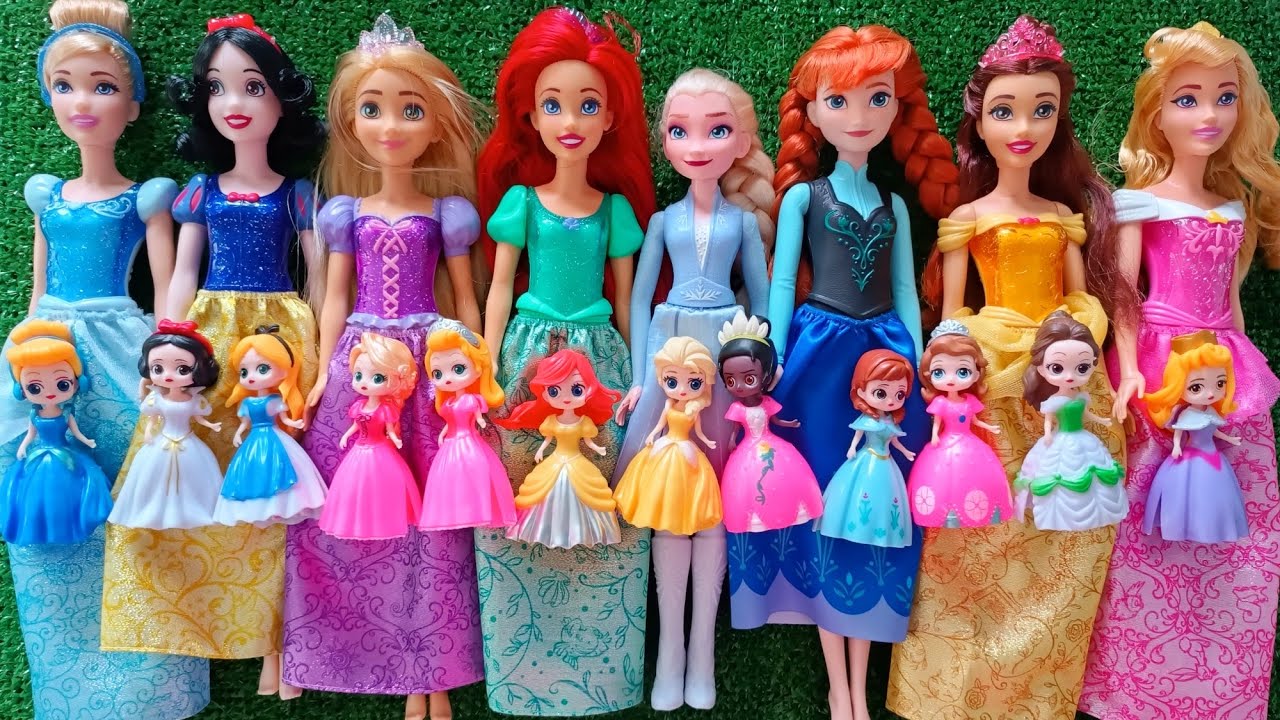 Disney Princess Doll Makeover ~ DIY Miniature Ideas for Barbie   Wig, Dress, Faceup, and More! DIY 