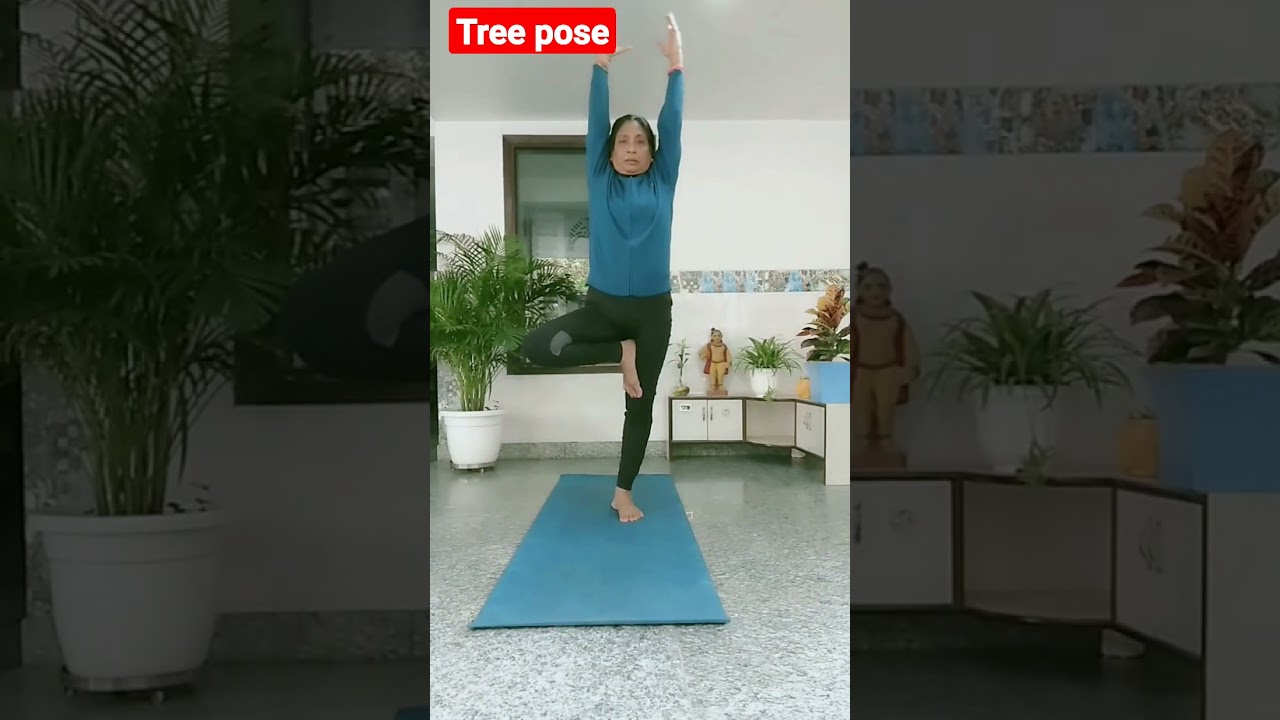 Tree pose(good for nervous system) 