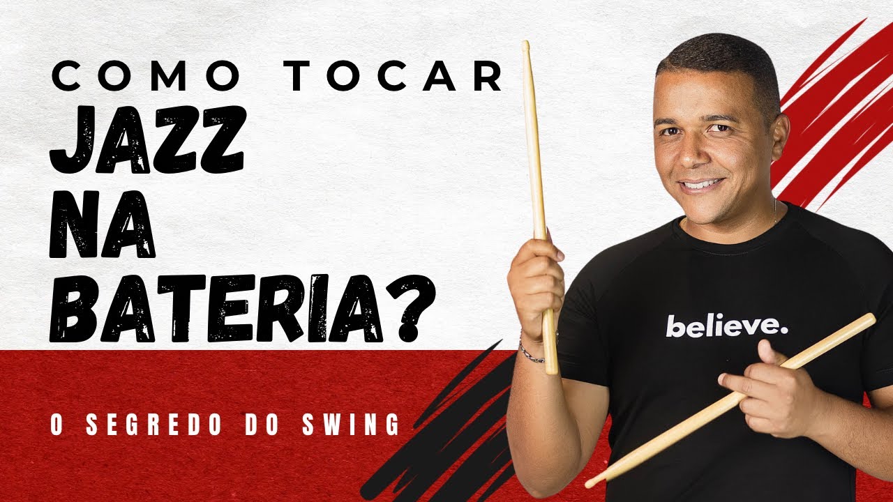 JAZZ NA BATERIA - COMO TOCAR? Descubra o segredo do SWING.