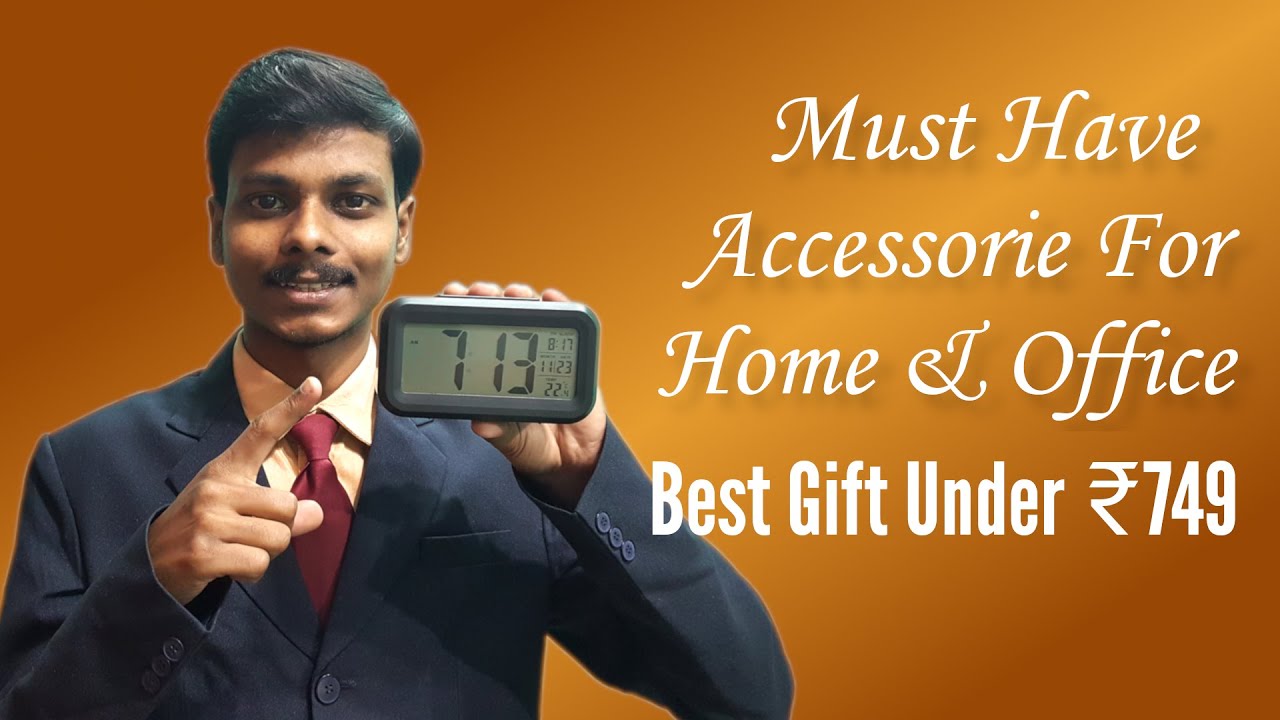 Unboxing and Setup of Smart Optical Back Light Control LCD Clock [Hindi]