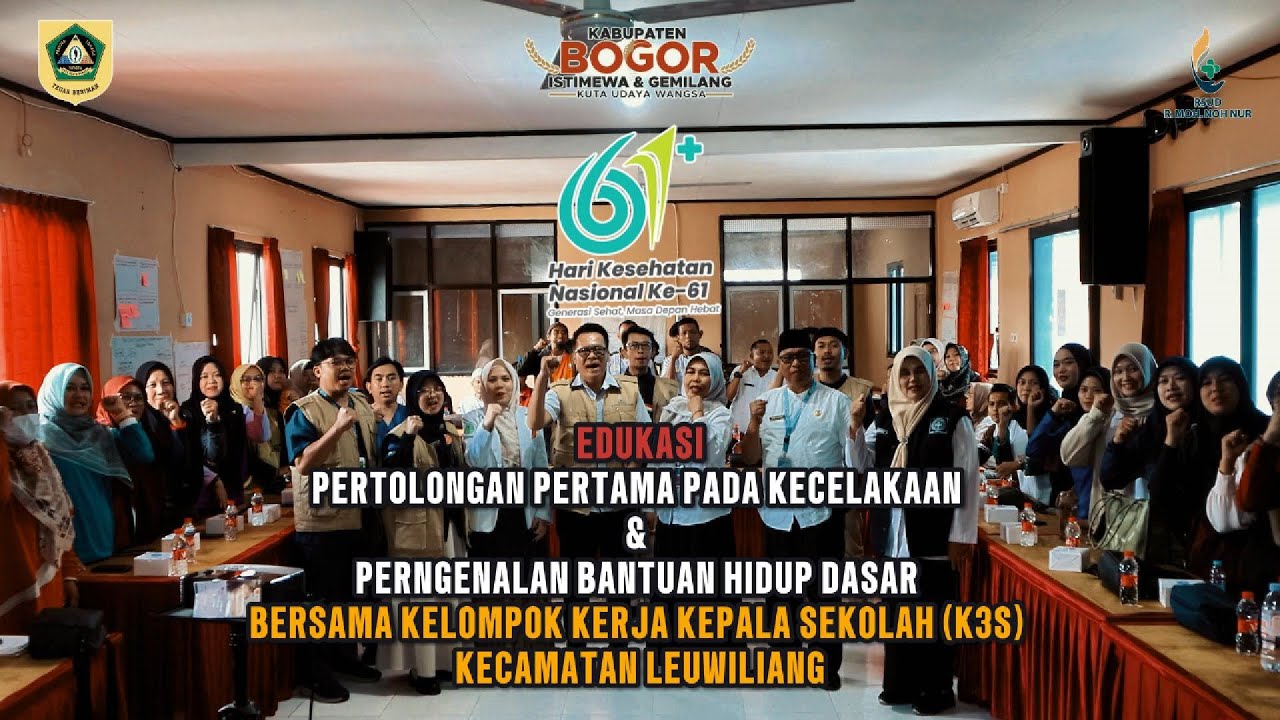Edukasi Pertolongan Pertama pada Kecelakaan & BHD | K3S Leuwiliang x RSUD R. MOH. NOH NUR| HKN ke-61