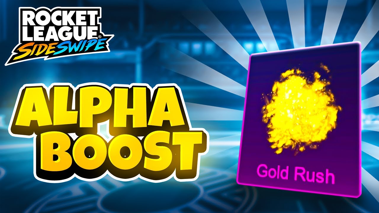 GOLD RUSH BOOST in Rocket League Sideswipe (Alpha Boost!) +Top 20 GC 2v2s gameplay with Brody!