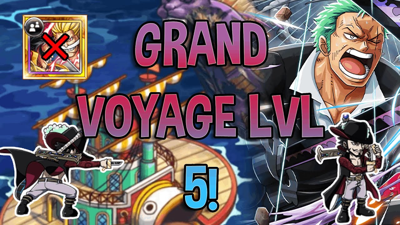 GRAND VOYAGE LvL 5 vs MIHAWK! BARATIE with INT/SLASHERS! No Roger/WB?! [OPTC | トレクル]