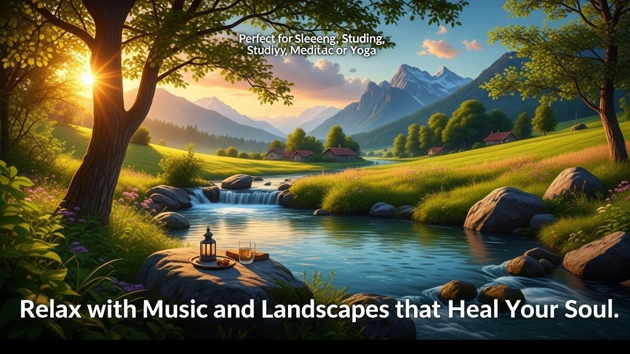 Landscapes & Music for Mindfulness, Meditation, Sleep, Study, Concentration to heal your soul & mind