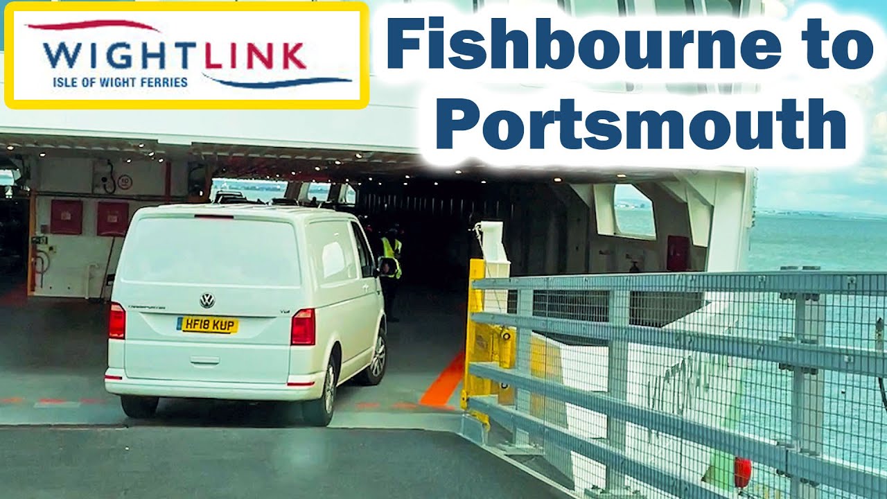 ISLE of WIGHT FERRY - Fishbourne to Portsmouth Crossing.