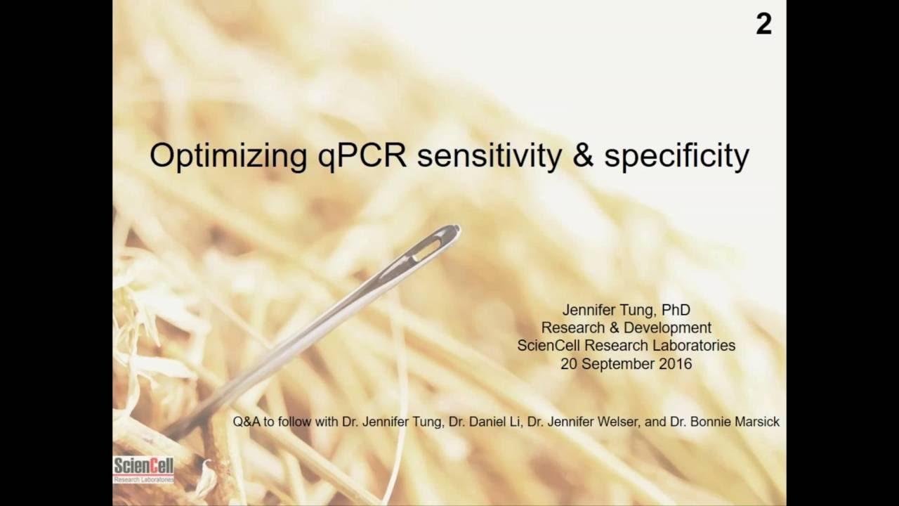 Optimizing qPCR sensitivity and specificity (WEBINAR)