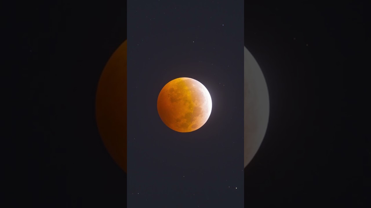 Total lunar eclipse in under 20 seconds 🤯