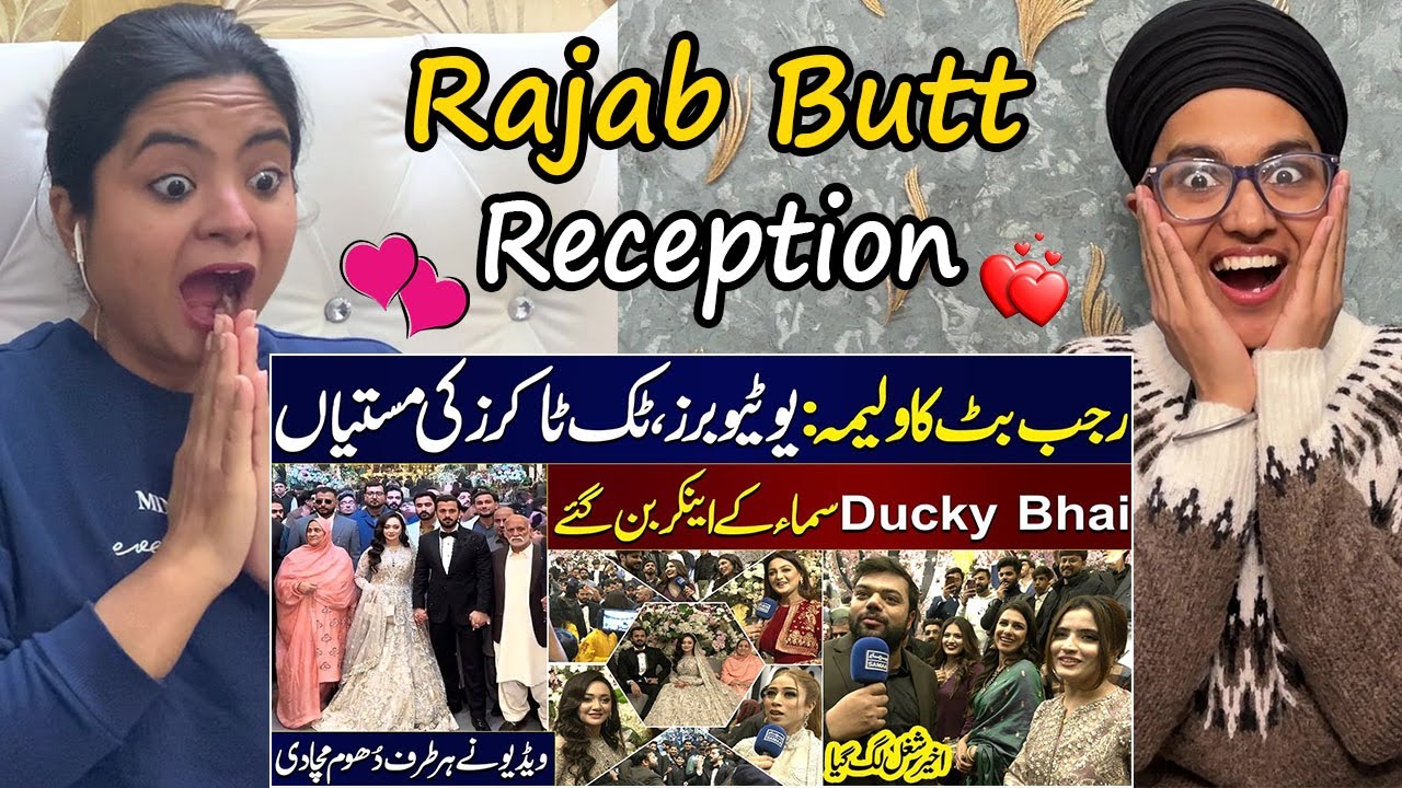 Indian Reacts to Rajab Butt Wedding: Ducky Bhai SAMAA Ke Anchor Ban Gaye