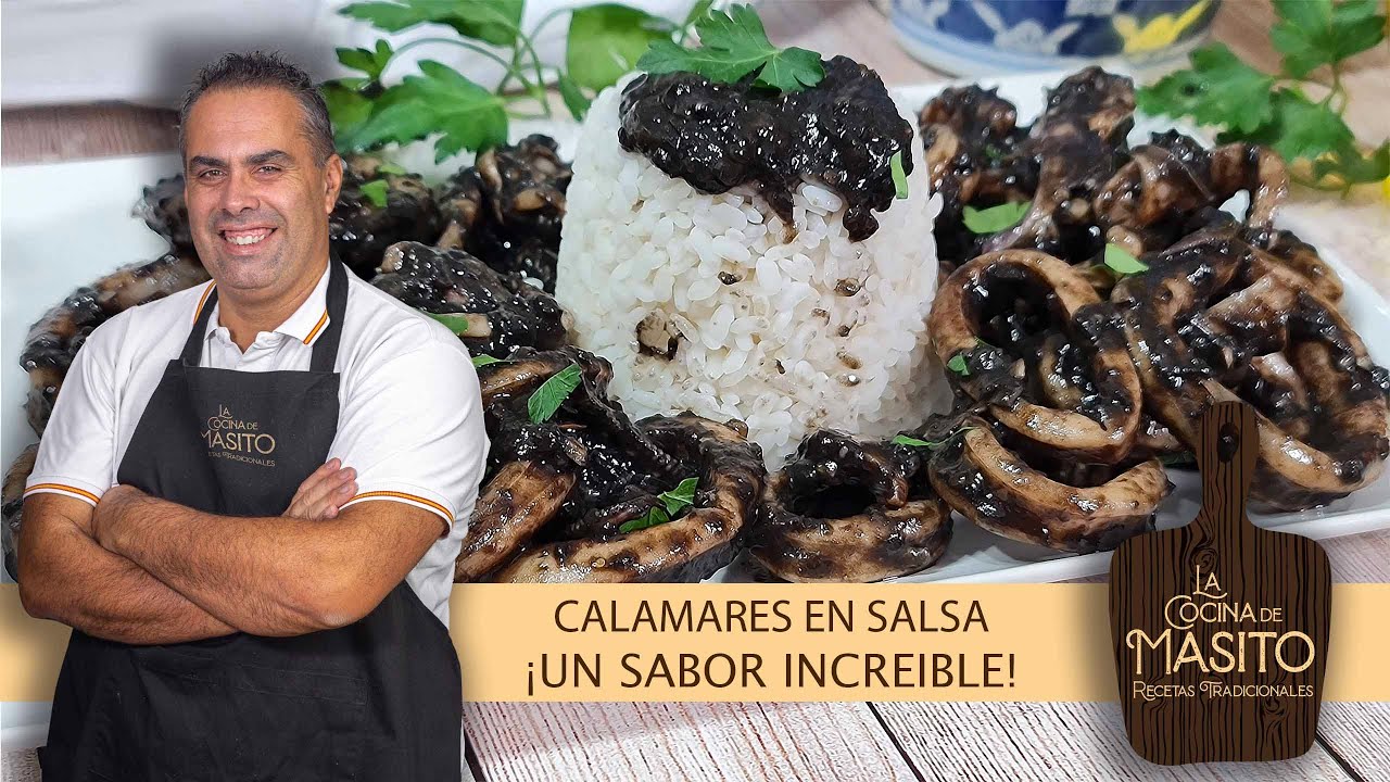 Te aseguro que es la mejor receta de calamares en su tinta que vas a probar ¡es increíble y facil!