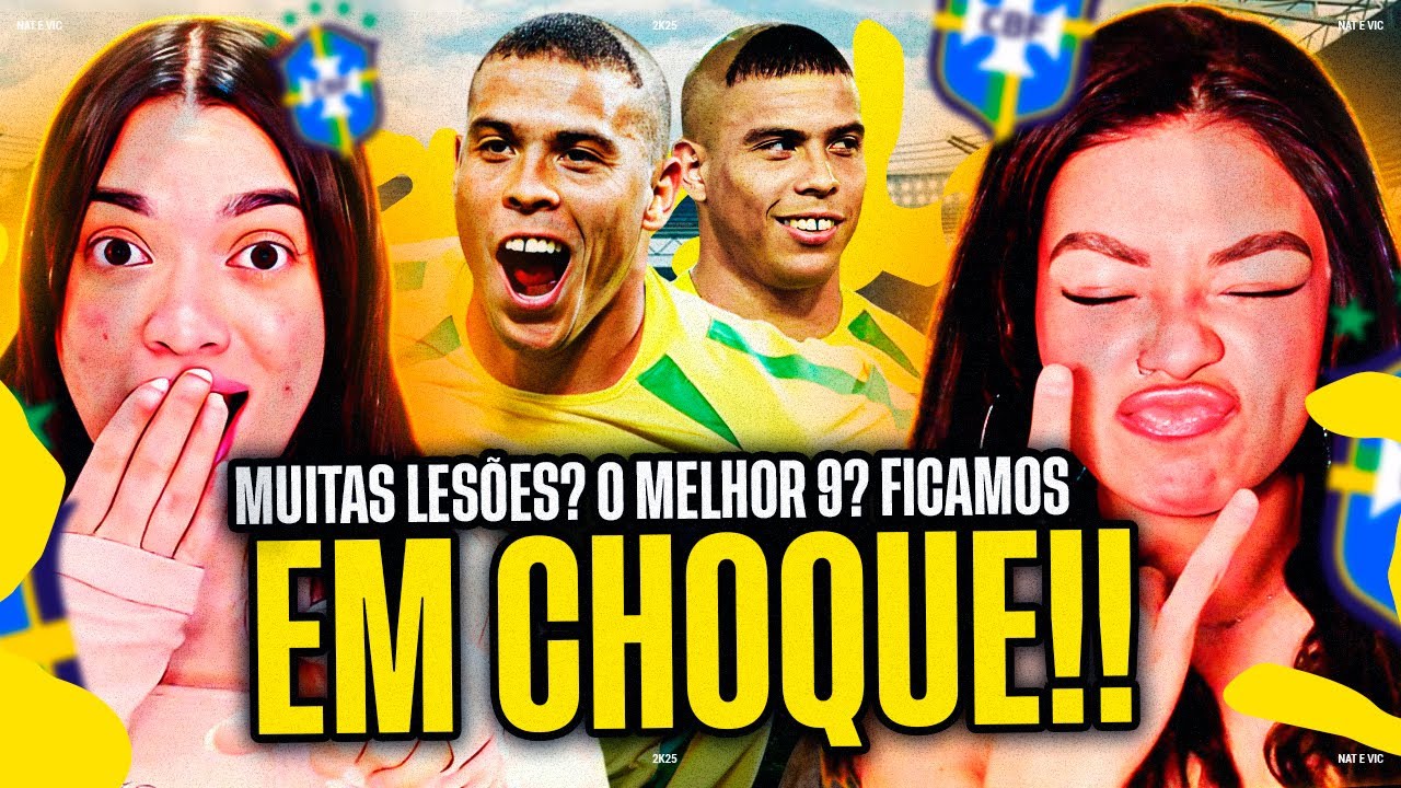 CONHECENDO RONALDO FENÔMENO: Craques ETERNOS - EuroFut | Nat e Vic MV [REACT]