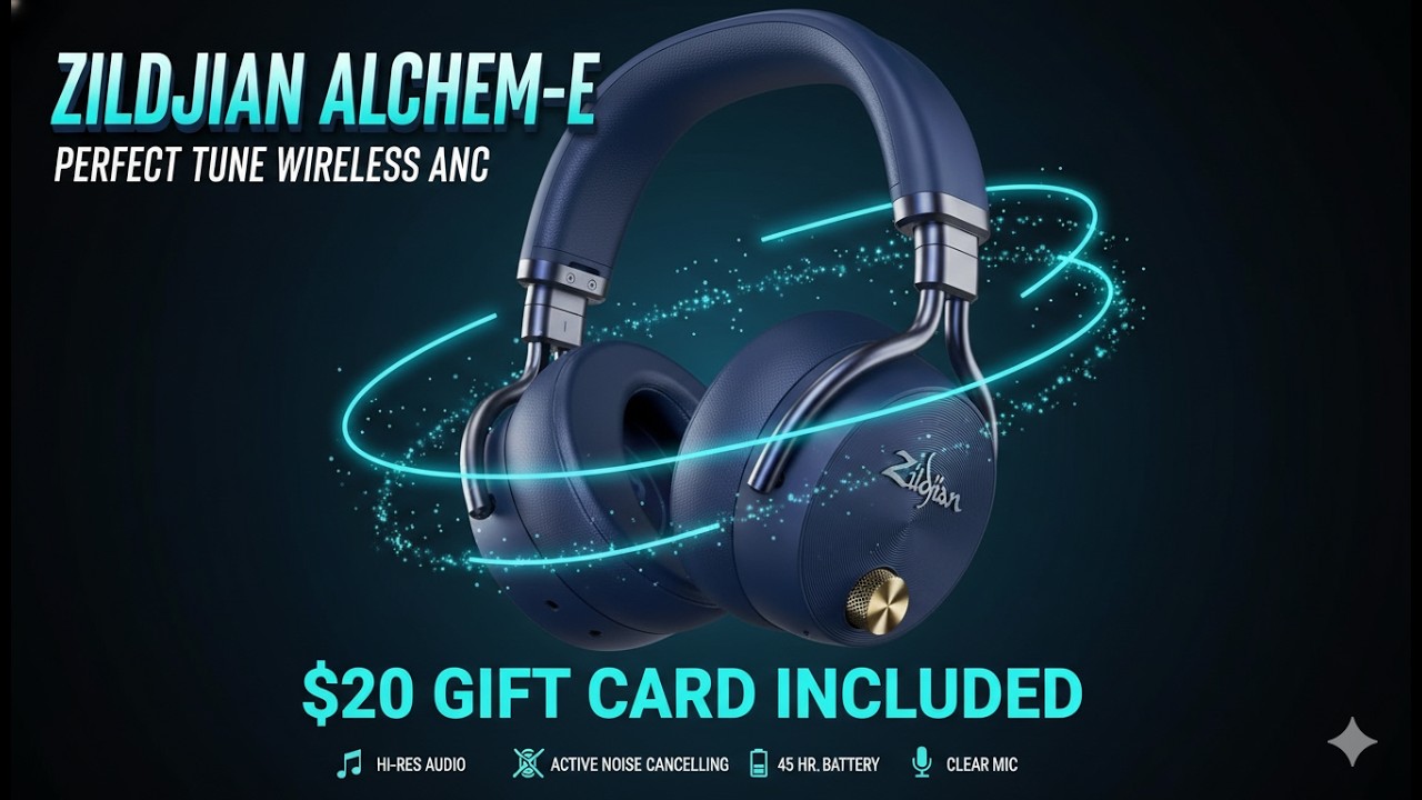 Zildjian ALCHEM-E Perfect Tune Headphones Review — 45Hr ANC & Personalized Sound!