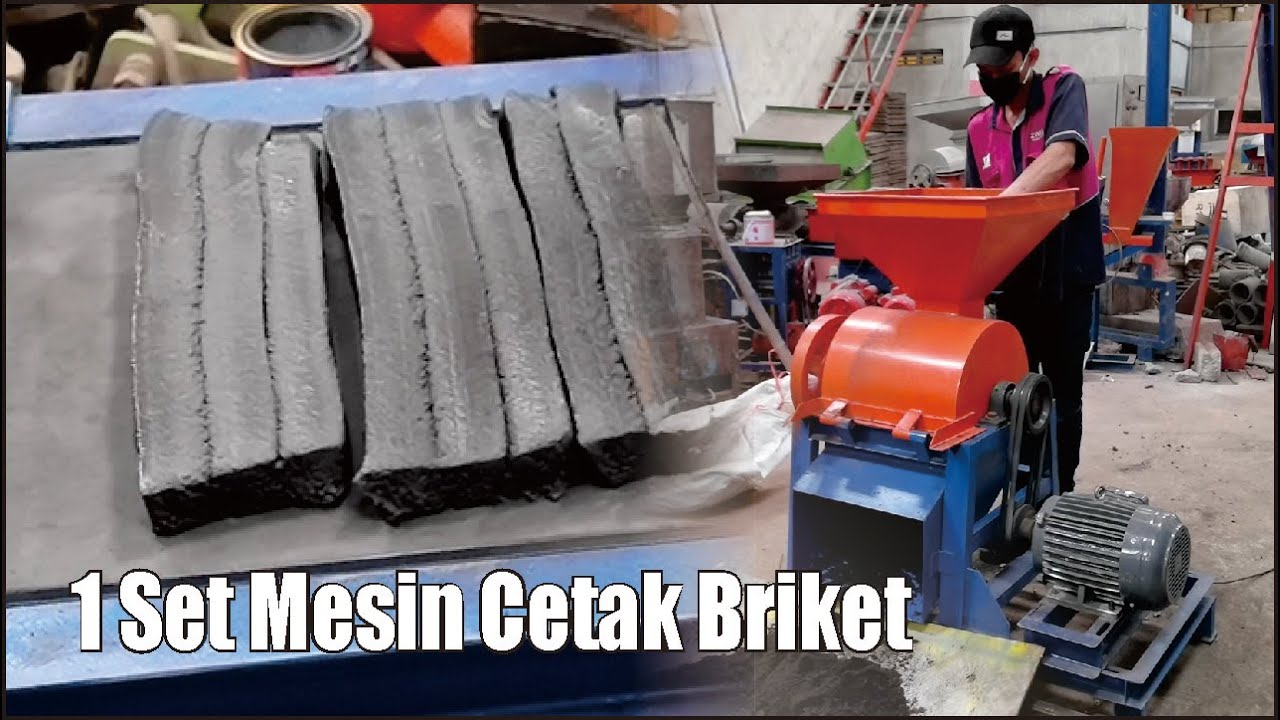 Jual 1 Set Mesin Press Briket | Trial Pembuatan Briket Arang