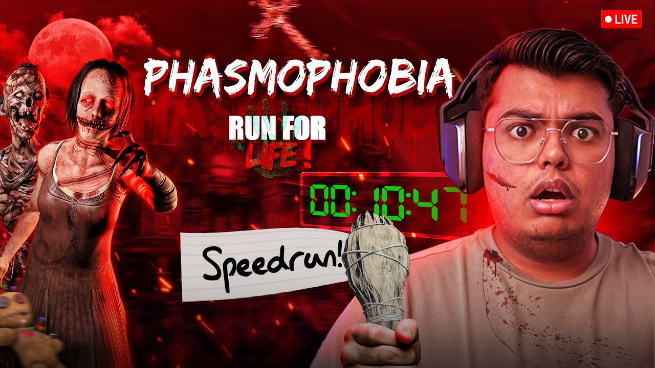 Ultimate Phasmophobia Speedrun – ALL Maps, No Fear! 👀🔥| Live 🔴