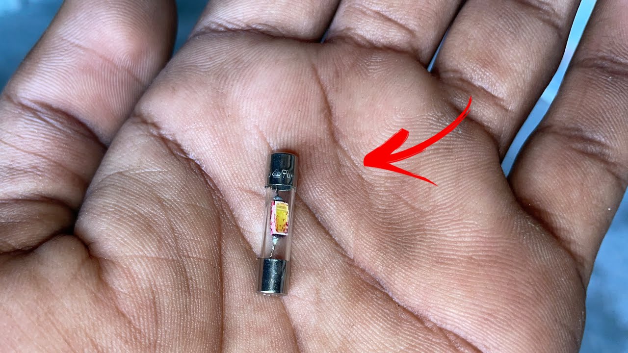 i made mini tube light Using glass fuse | Diy mini led tube light | 