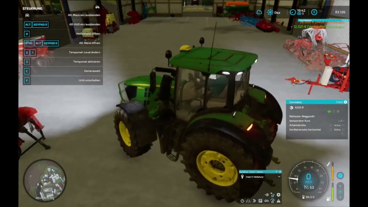 LS22 Moorgrund Herausforderung  #4 - Gras wenden, schwaden, Ladedwagen mit AD und CP fahren.