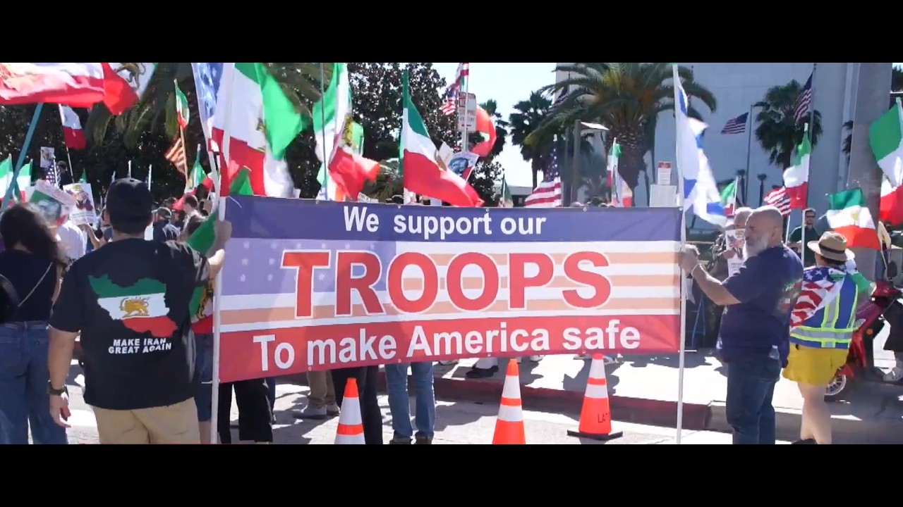 Iranian Americans Rally in Los Angeles