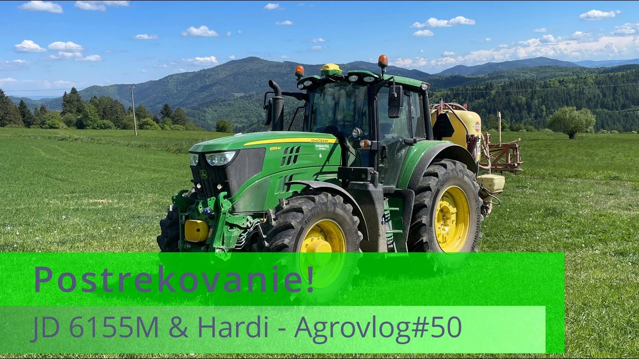 Postrekovanie! - John Deere 6155M & Hardi - Agrovlog#51