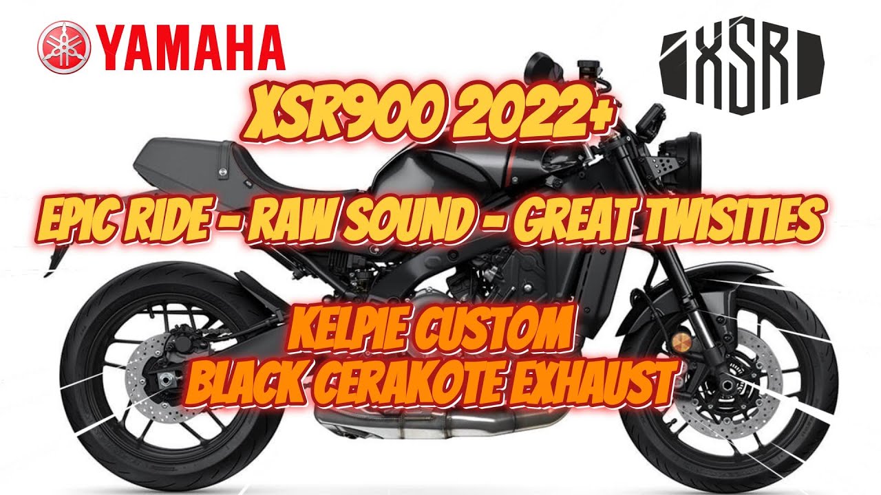 Yamaha XSR900 2022+ EPIC RIDE   RAW SOUND   GREAT TWISTIES   Kelpie Exhaust
