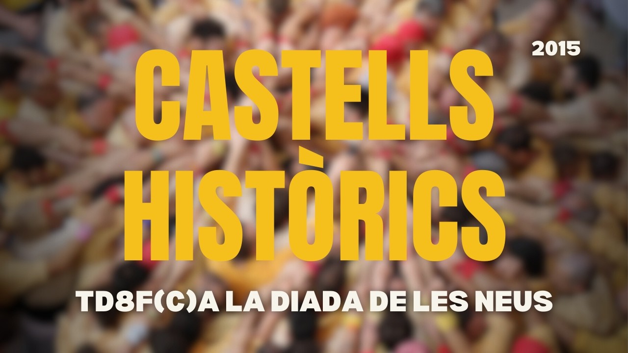 Td8f(c) a la Diada de Les Neus 2015 (La Xarxa) | Castells històrics