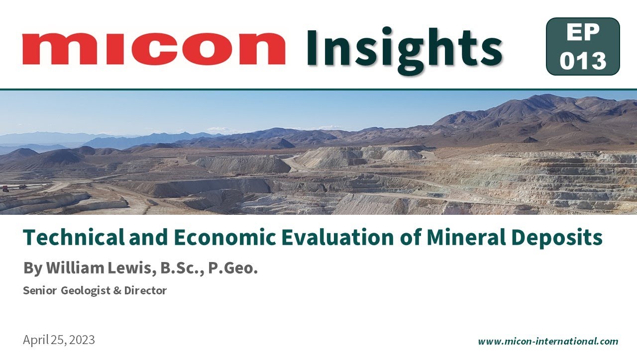 EP013 - Technical and Economic Evaluation of Mineral Deposits
