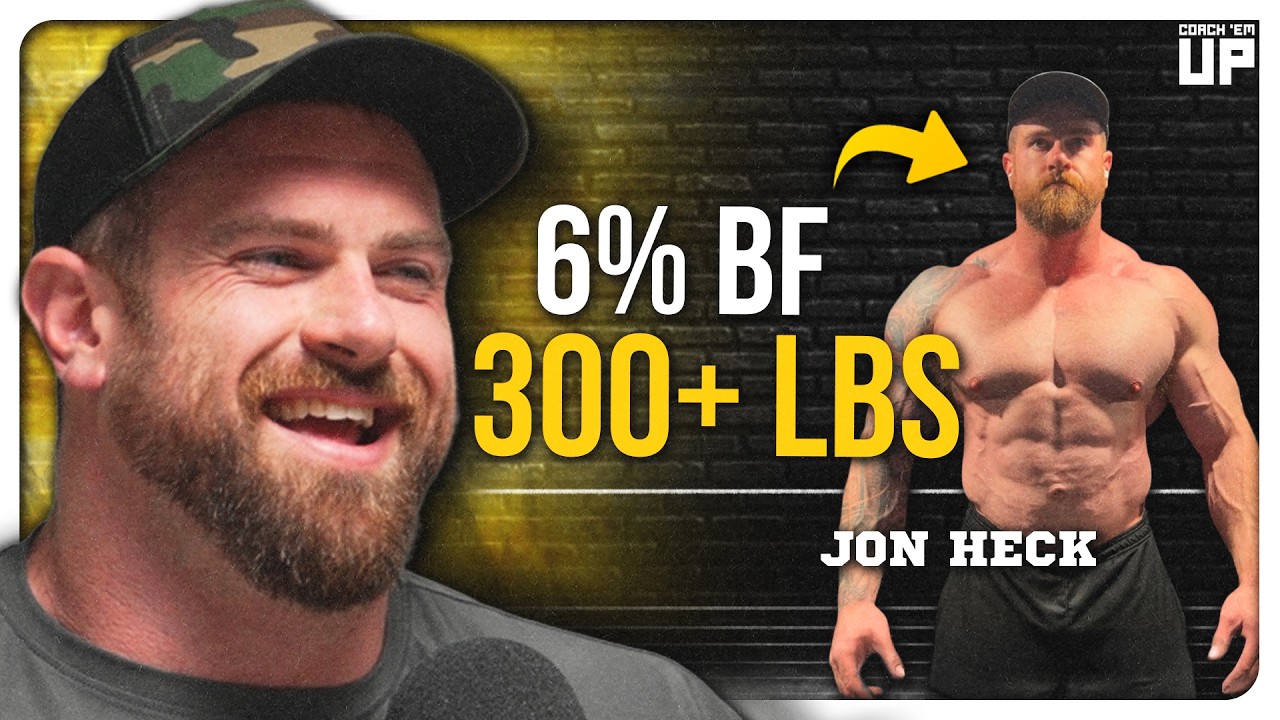 NFL Strength Coach Shares Nutrition and Body Comp Secrets | JON HECK | Coach Em Up Podcast Ep. 100