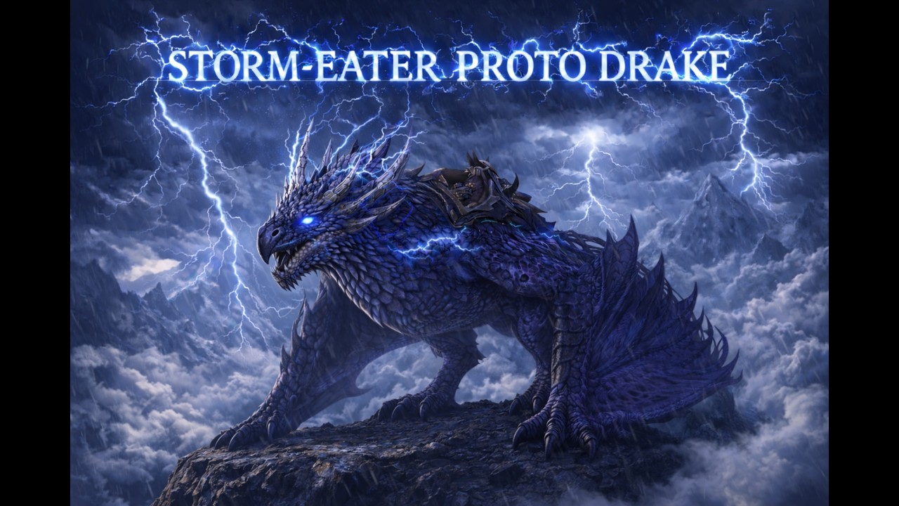 Storm-Eater Proto Drake Flying Mount | Vault of the Incarnates Raid | Mount Guide